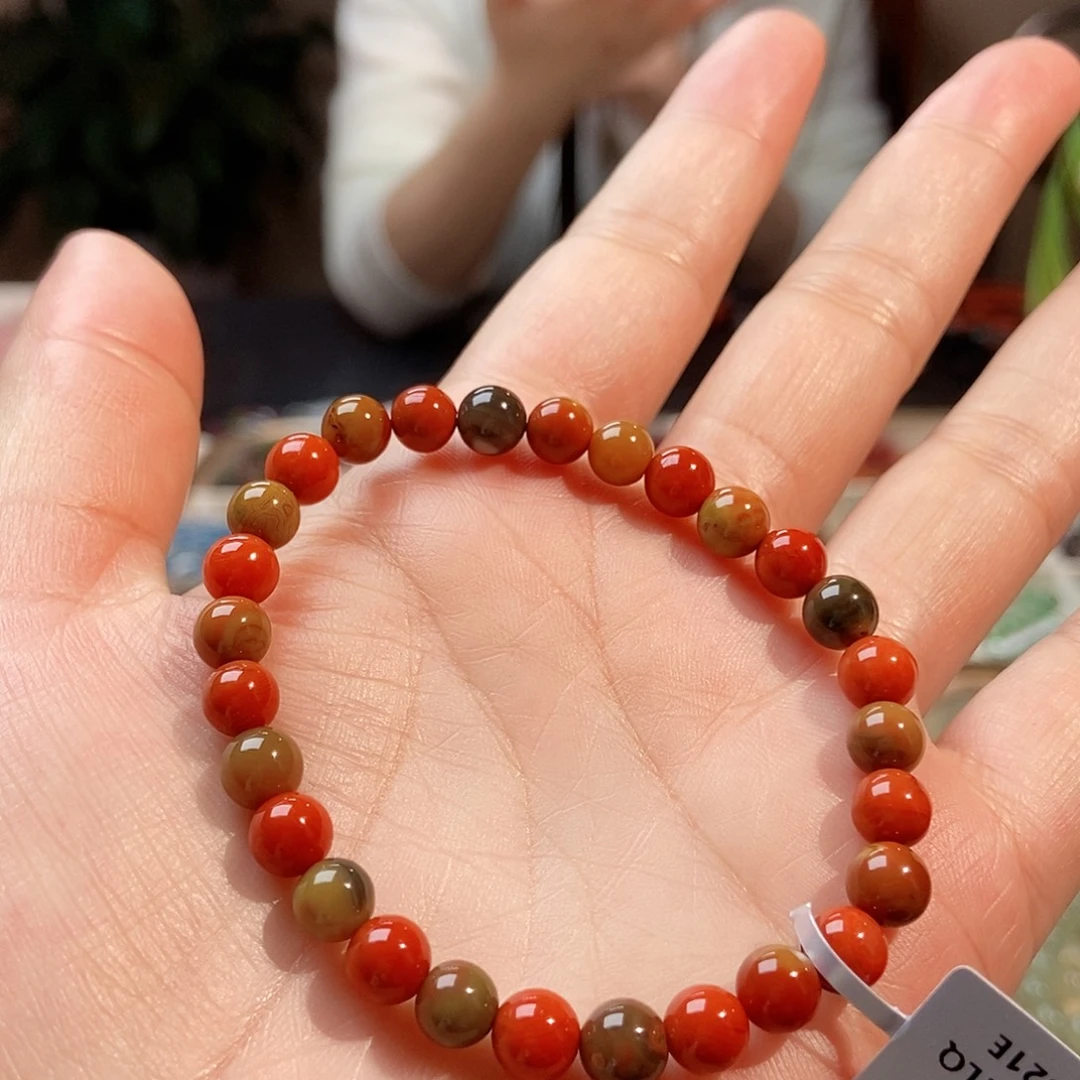 南红玛瑙未镶嵌手链手串6+