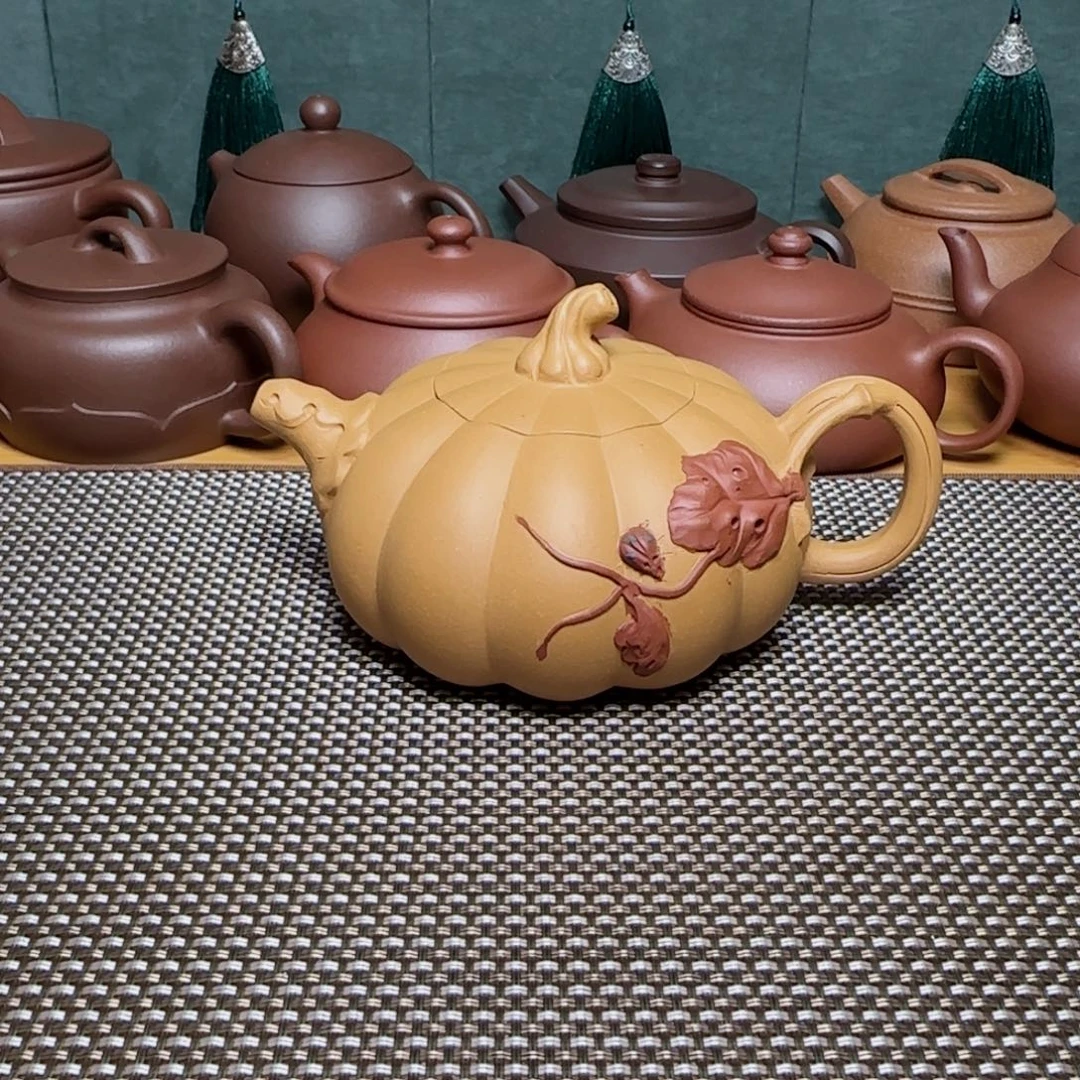 紫砂茶壶老段泥南瓜壶280ml