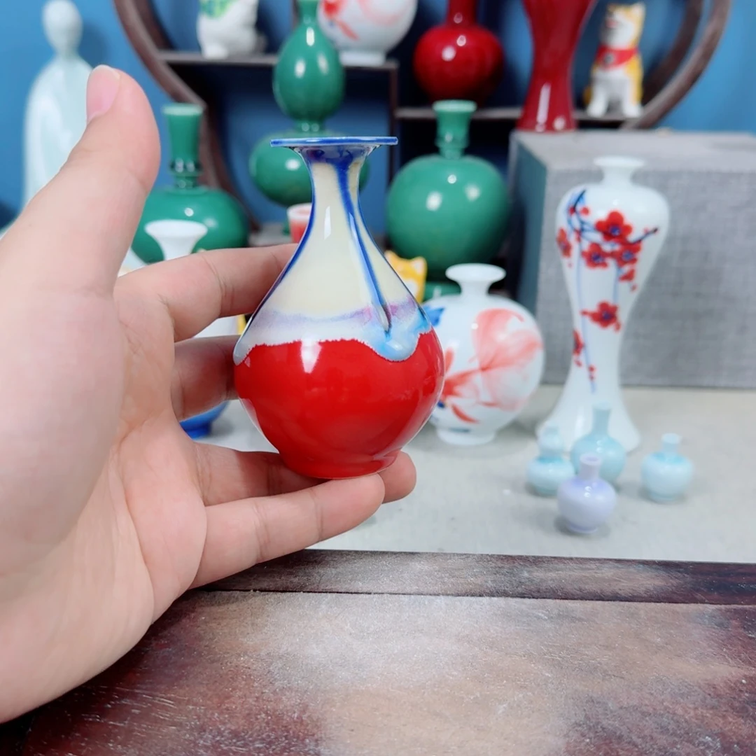 陶瓷手工小花器摆件