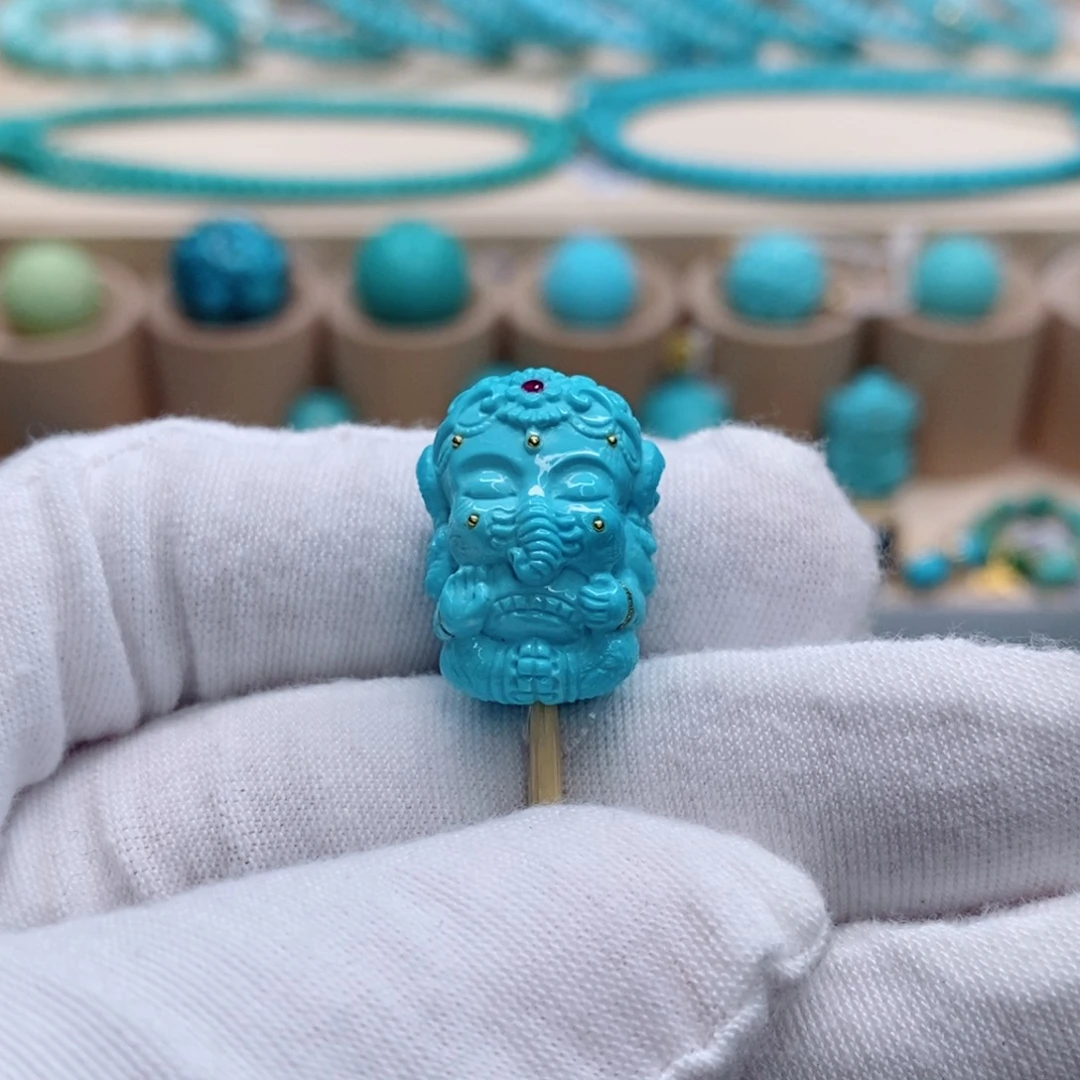 绿松石珠宝奇石未镶嵌