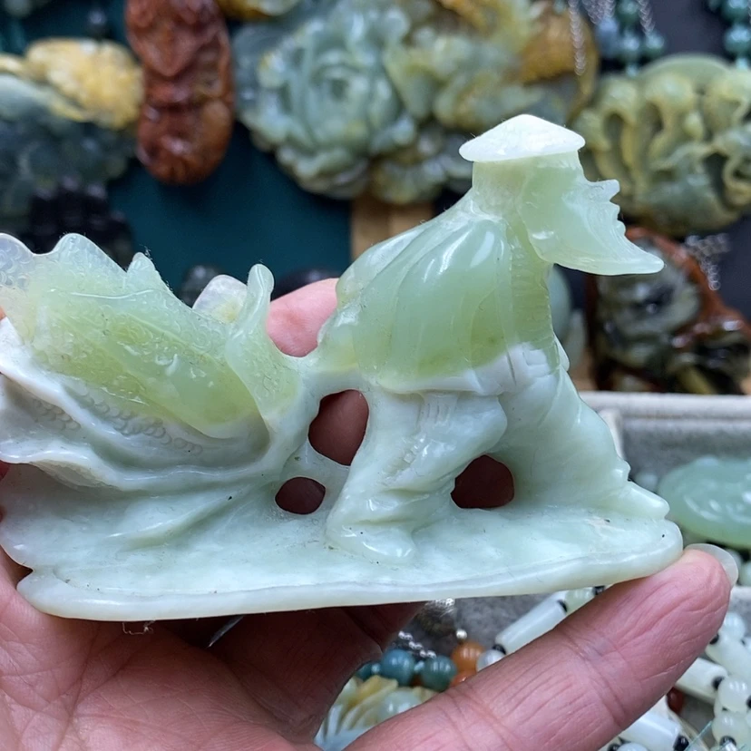 【闪购商品】未镶嵌蛇纹石玉小摆件财富