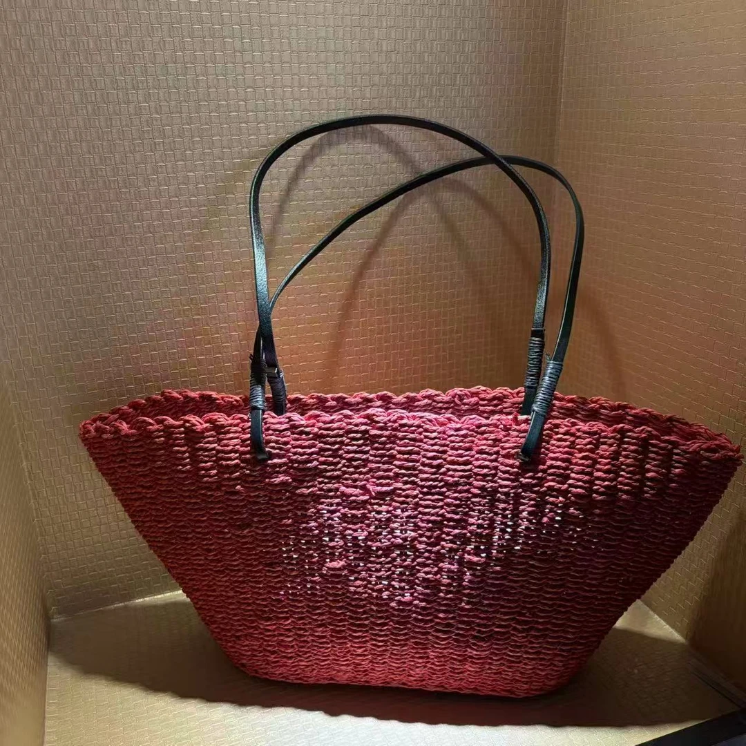 23预售夏季草编手提编织包