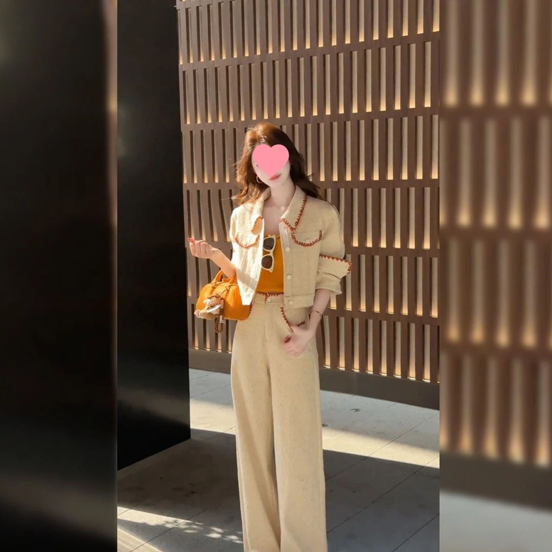 小香风气质一整套穿搭时尚套装2025秋季新款早秋韩系爆款女装