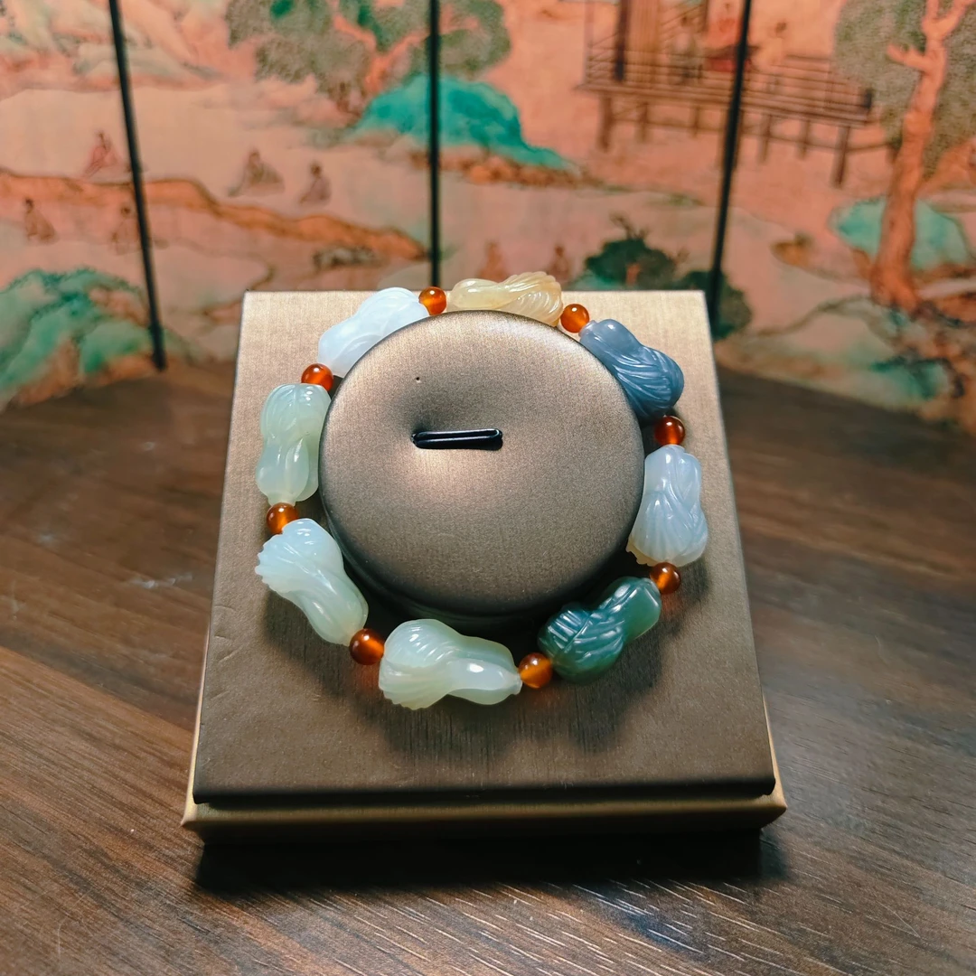 L和田玉多宝百财手串0299