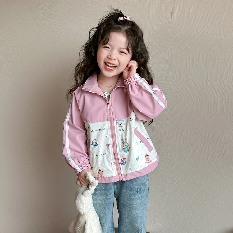 儿童春季外套冲锋衣萌宝穿搭2025新款童装春秋季休闲中小童上衣