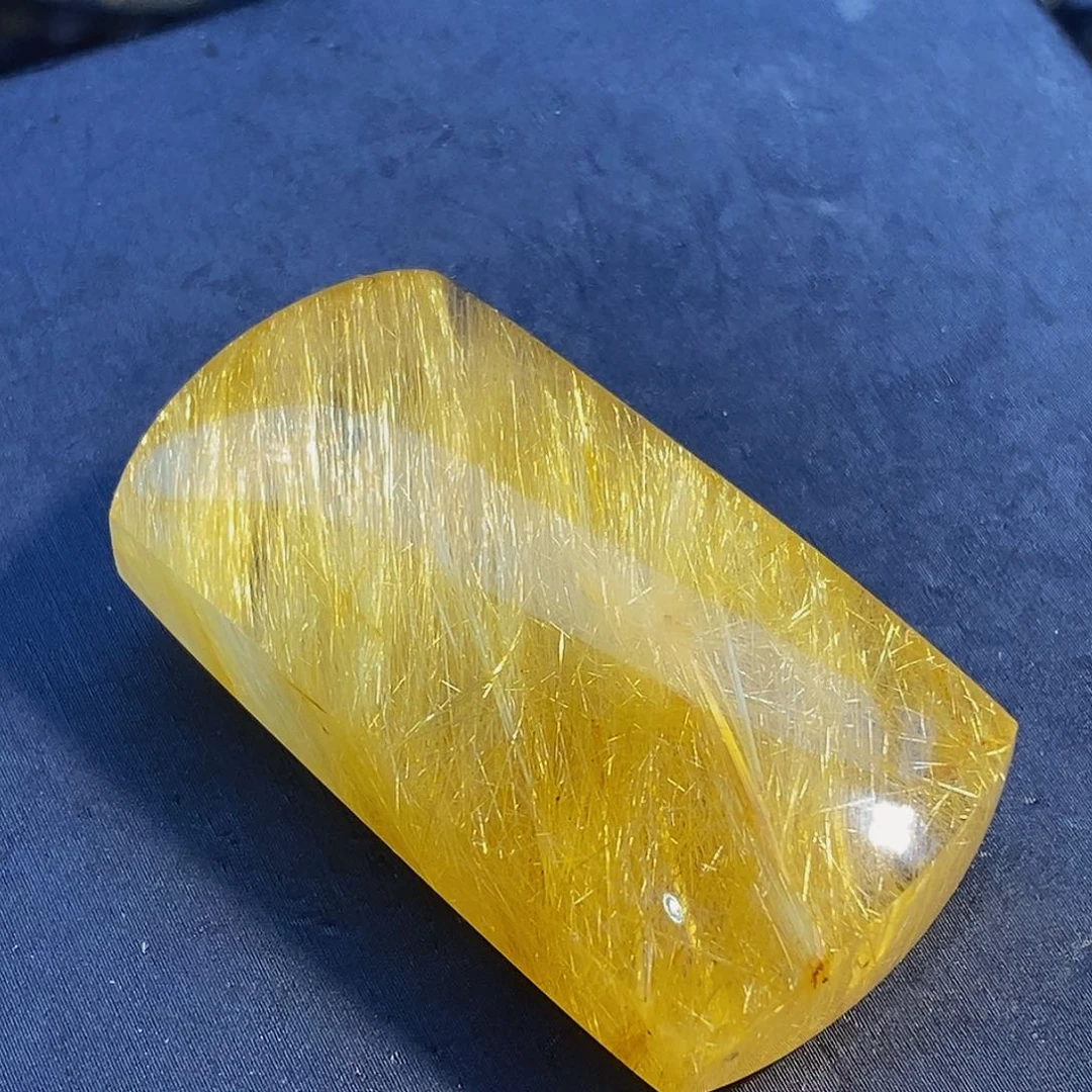 颈饰未镶嵌水晶天然金发晶无事牌吊坠