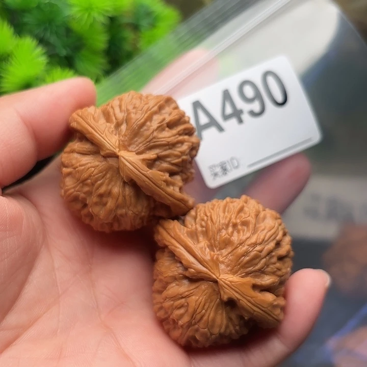 把件桃核核桃白狮子42