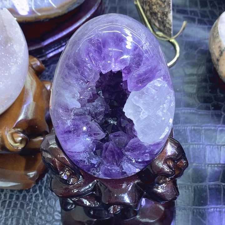 未镶嵌珠宝半成品水晶奇石龙蛋