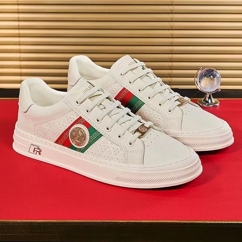 （1号）轻奢时尚休闲板鞋男款潮鞋百搭潮流低帮经典板鞋男士