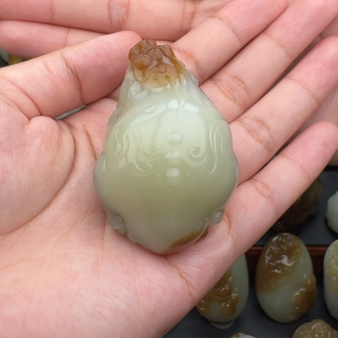 E****定制和田玉楼兰貔貅