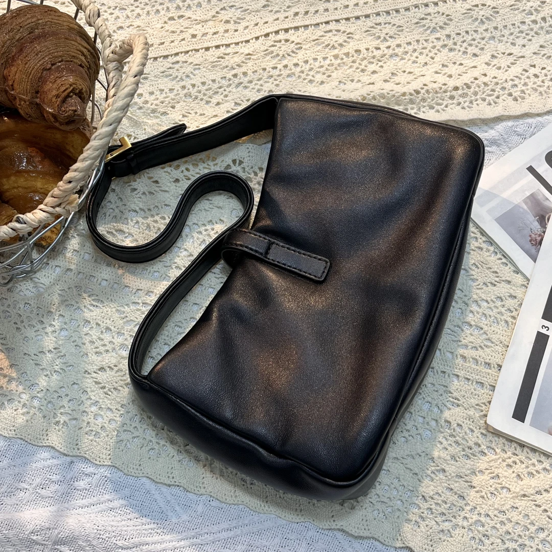 陈三北JK387【 Y家腋下】-黑色-时尚单肩女包