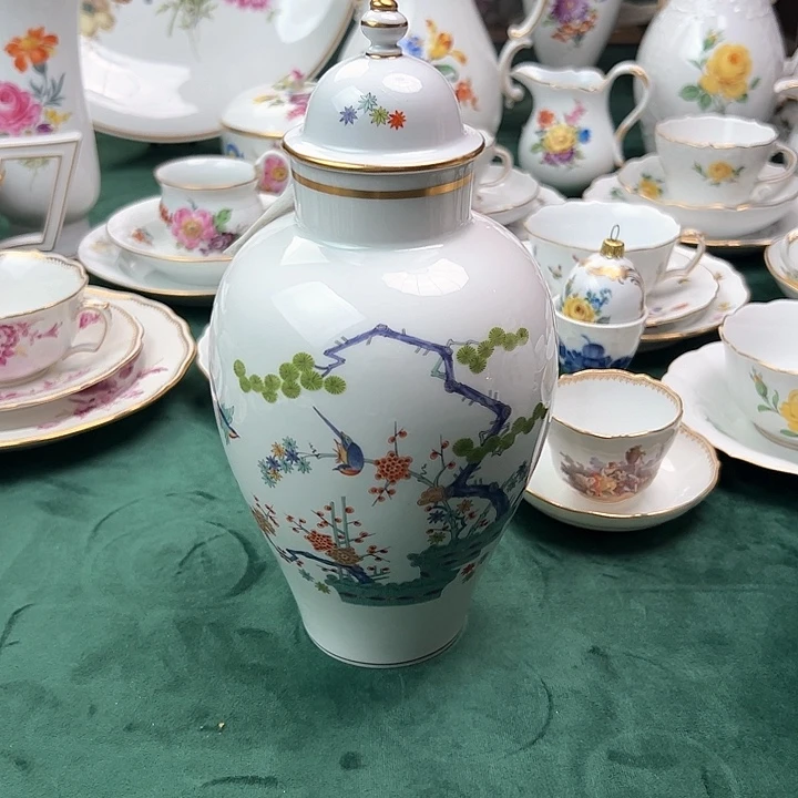 梅森画师款喜上枝头将军罐