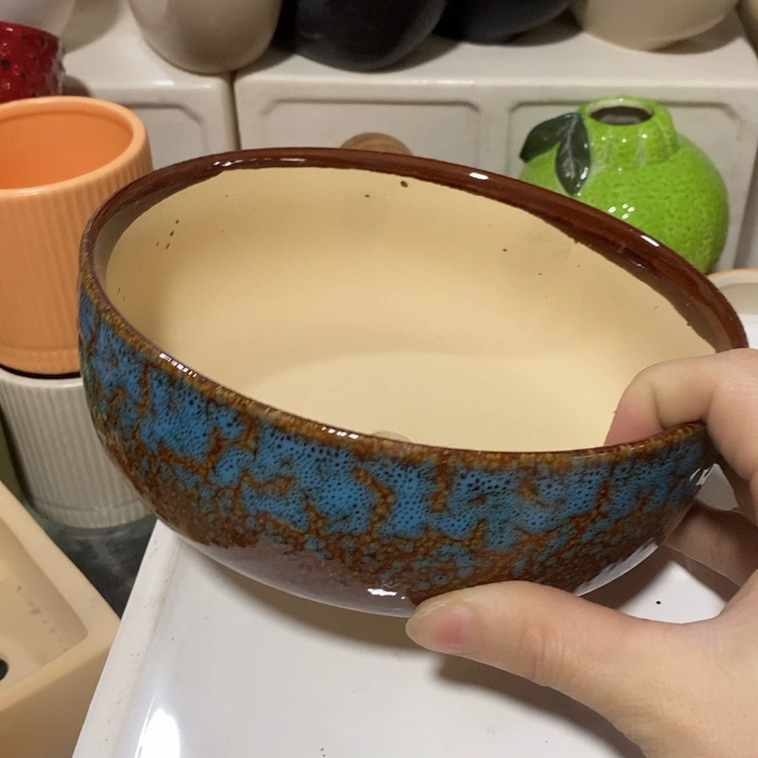 杯子陶盆有孔 瑕疵介意勿拍