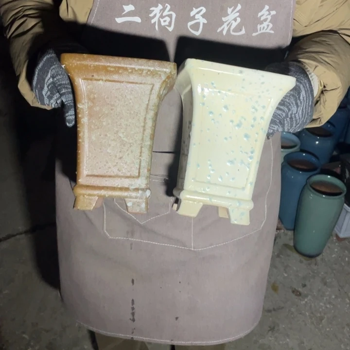 紫砂花盆口14高19正品正品