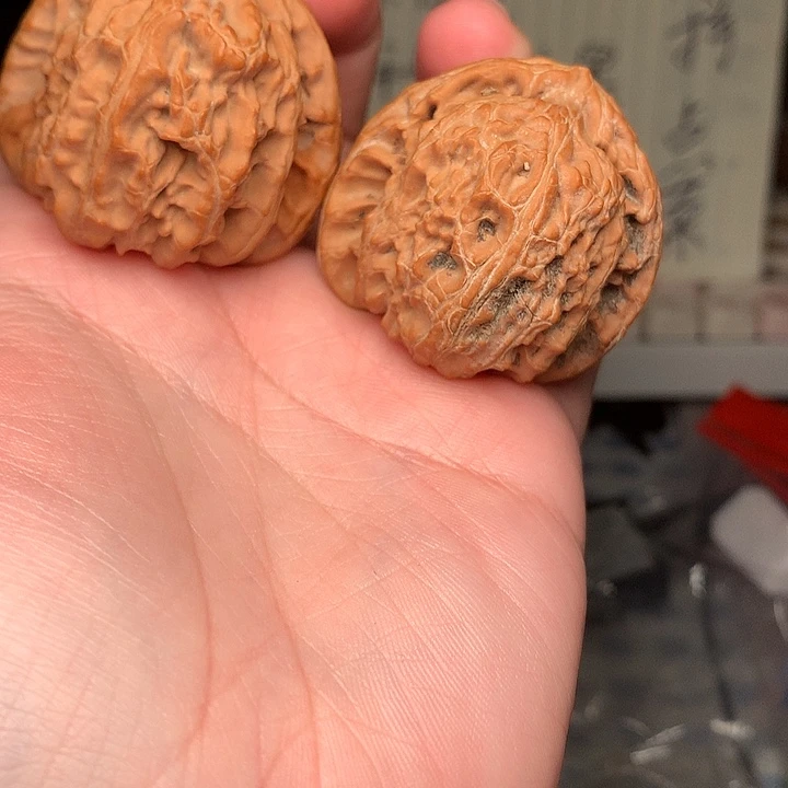 40尺寸全品三角白反油文玩核桃