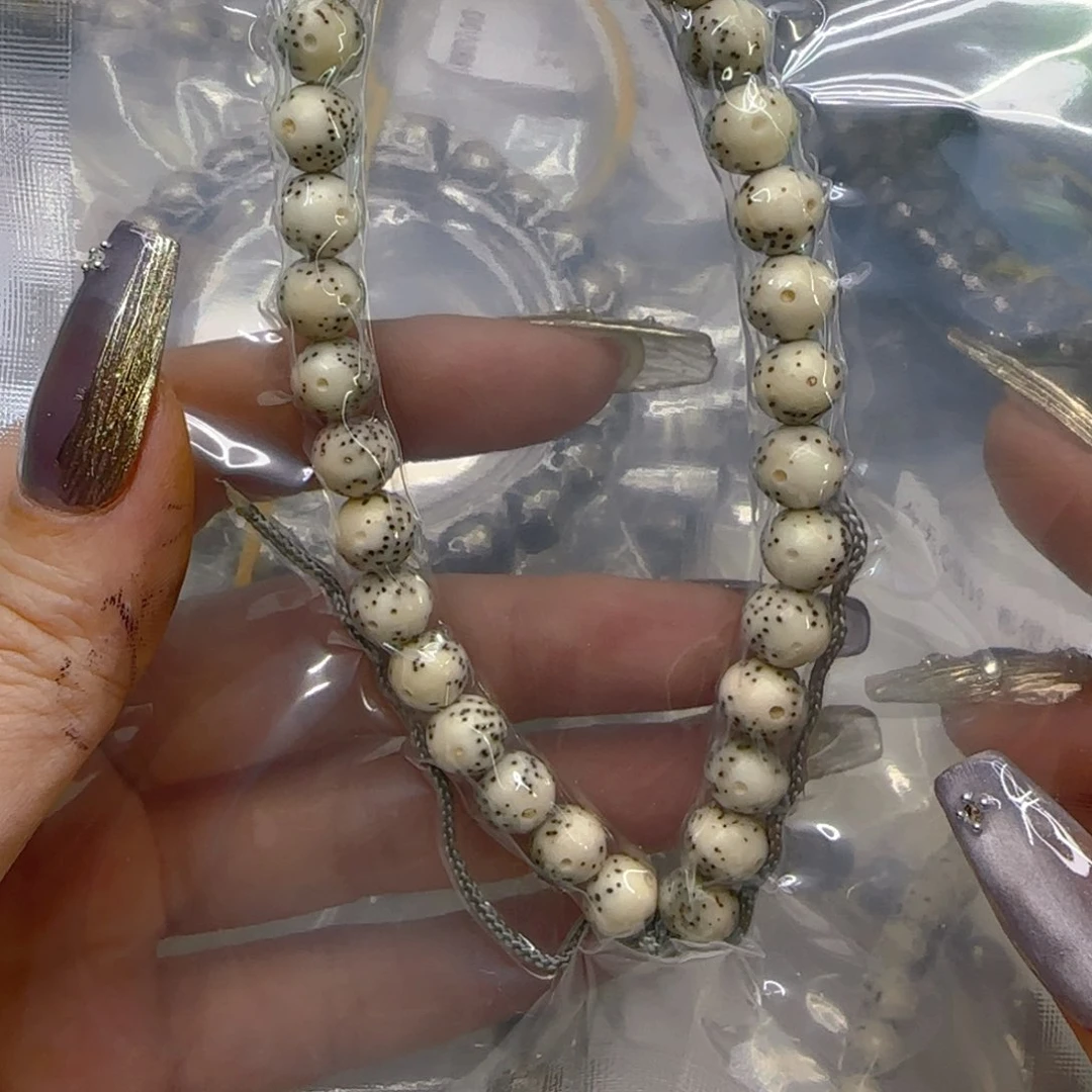 星月菩提手串95哈哈留白星月菩提8圆手持