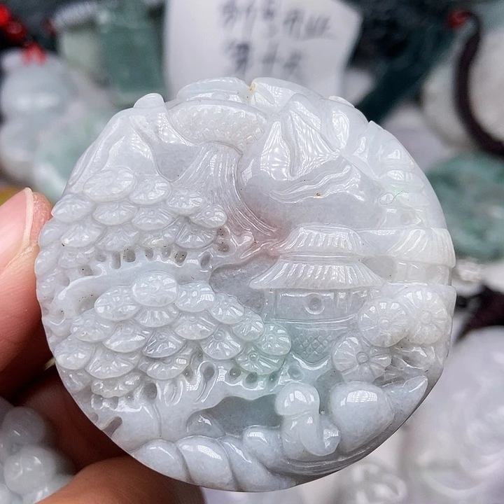 颈饰未镶嵌翡翠翡翠