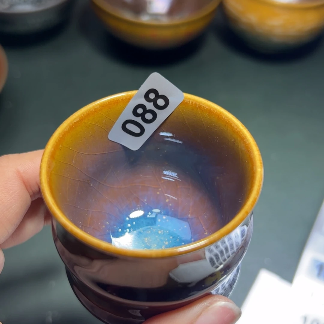 茶盏缺***笔全手工原矿原釉建盏