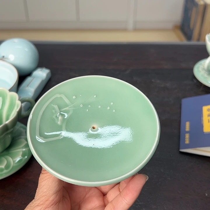 發***笙小米茶器龙泉云间青瓷