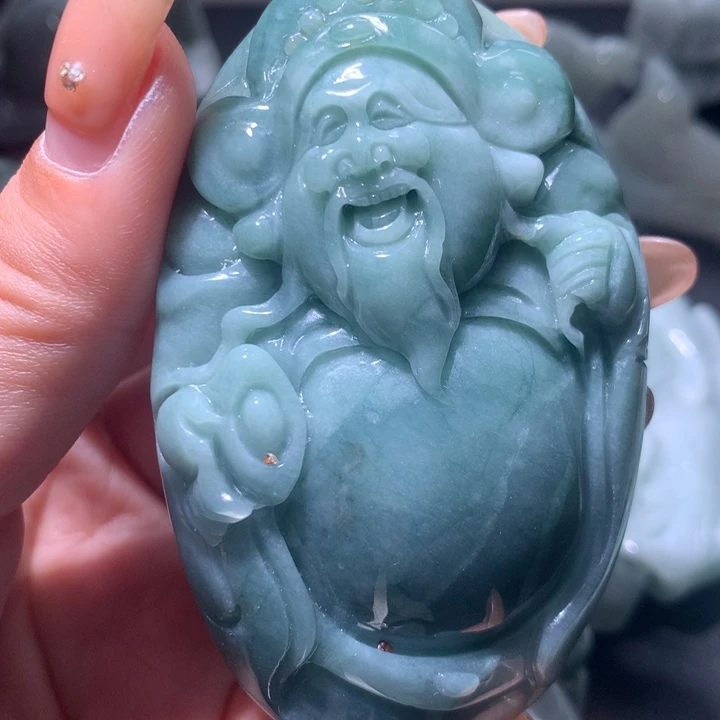 翡翠未镶嵌颈饰保真天然A货翡翠