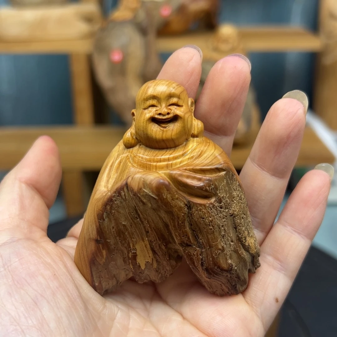木崖柏木摆件手把件，