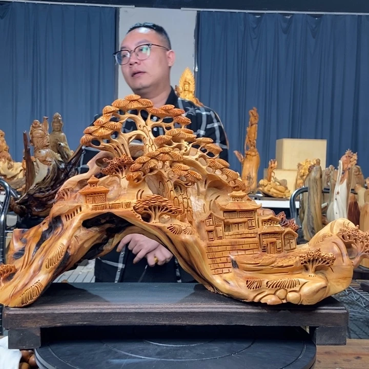 柏木（崖柏）山水倒流香送两盒香