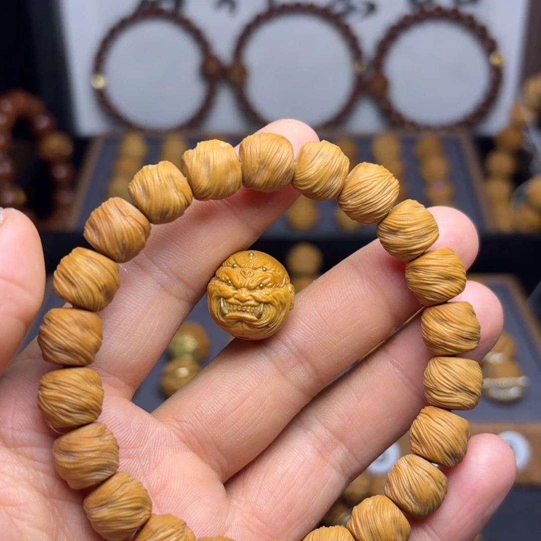 纠***她手串/手链核桃微瑕鬼印➕龙僧