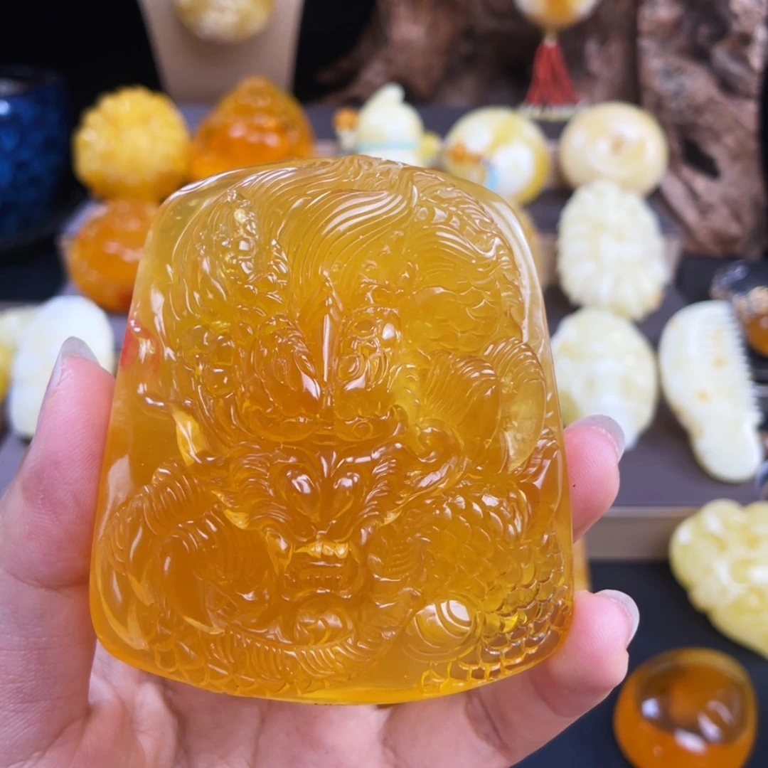 【闪购商品】未镶嵌琥珀珠宝奇石微瑕