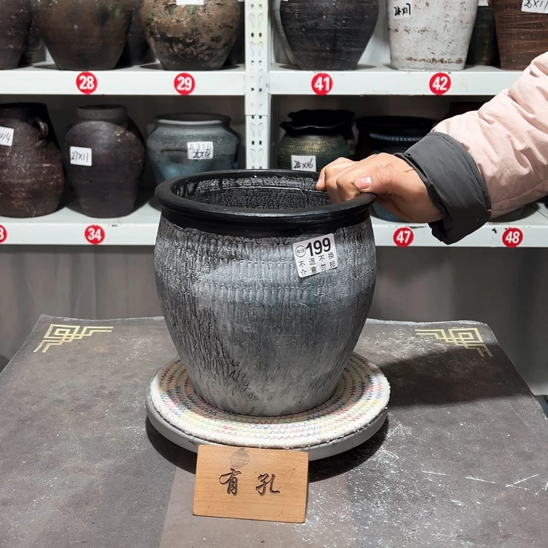 红陶瑕疵199灰色有孔有孔有孔