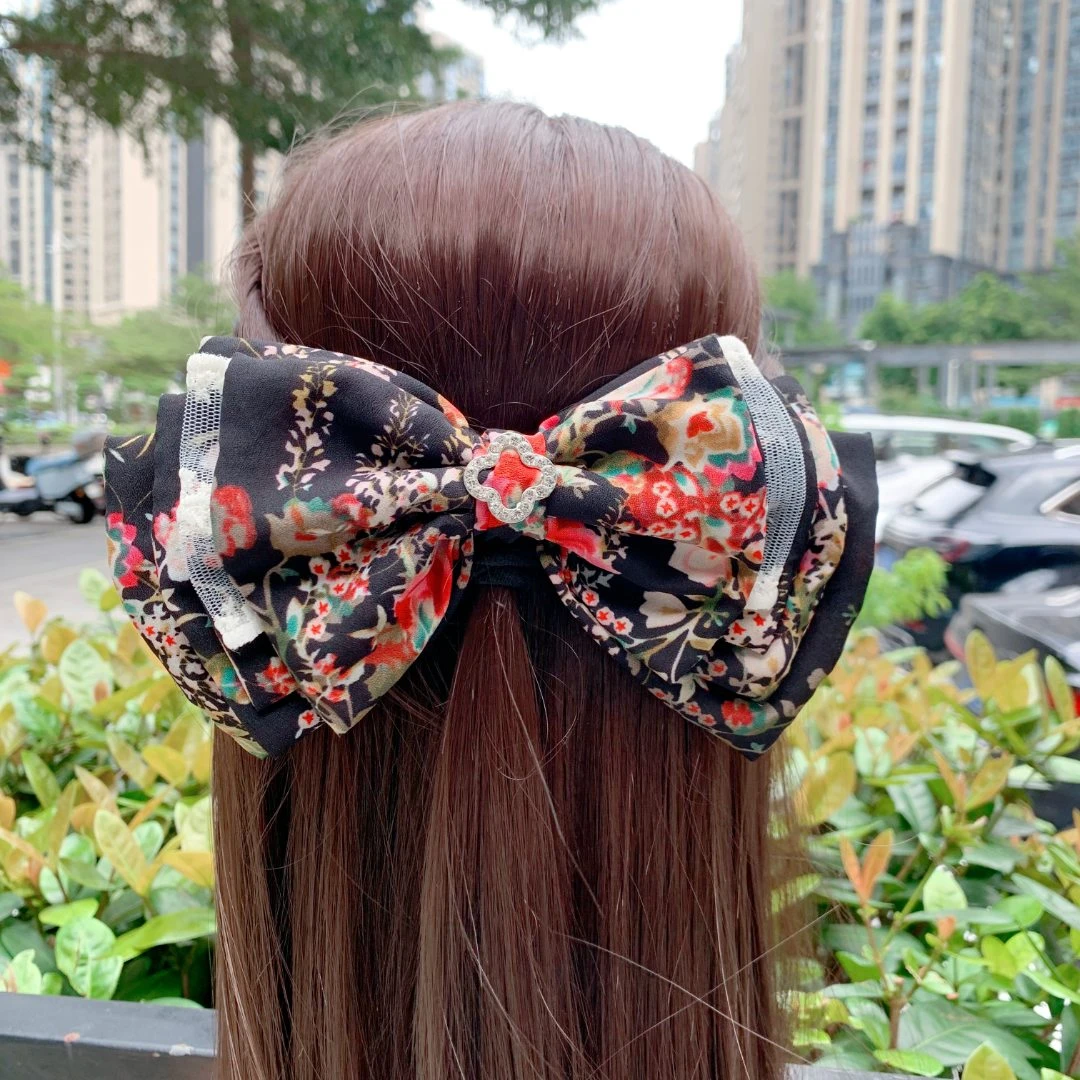 弹簧夹时尚手工森系发夹超仙女休闲风法式马尾夹简约风