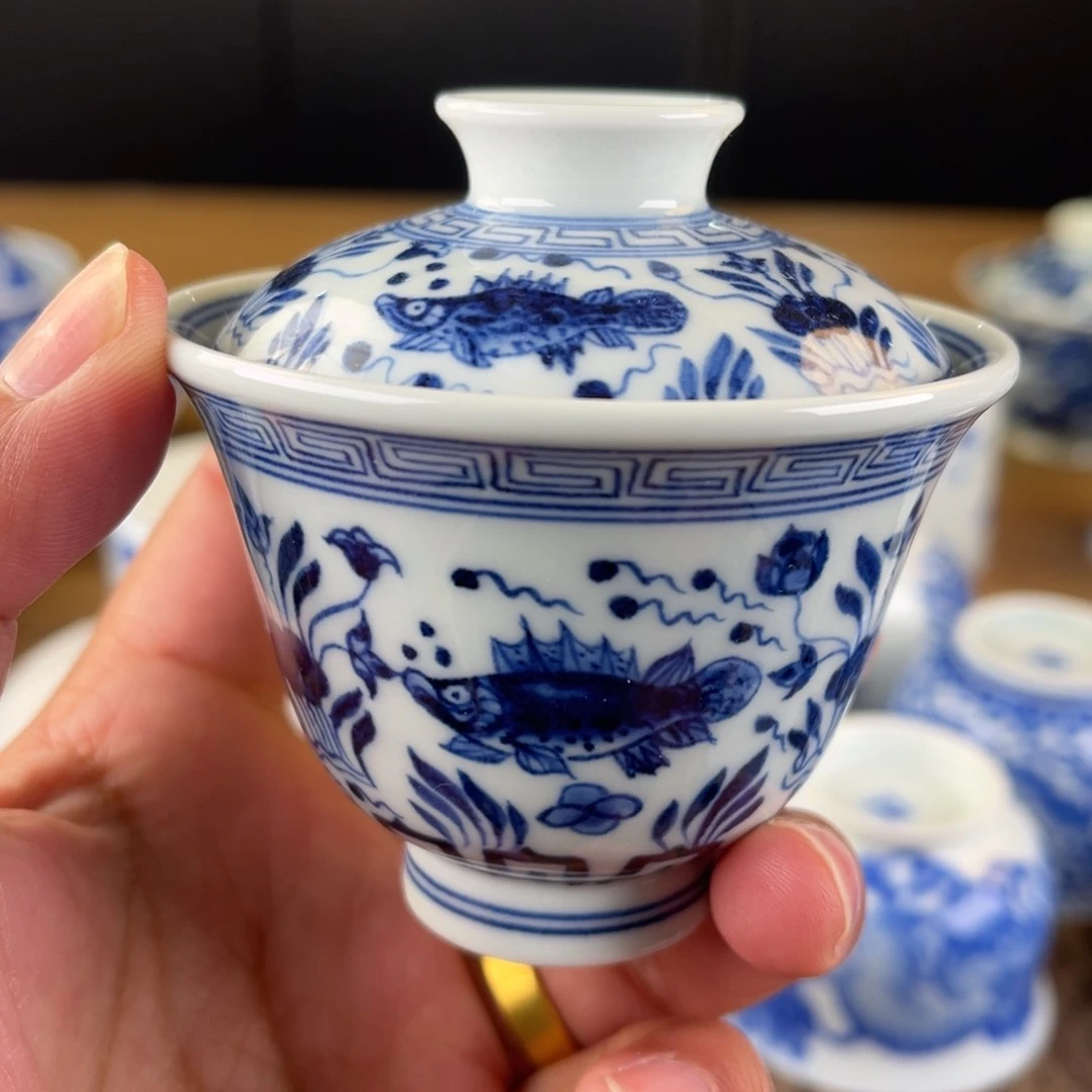 杯景德镇陶瓷盖碗