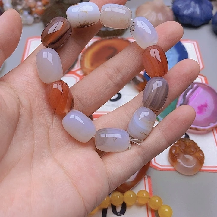【闪购商品】未镶嵌玛瑙/玉髓珠宝半成品@***ㄦ