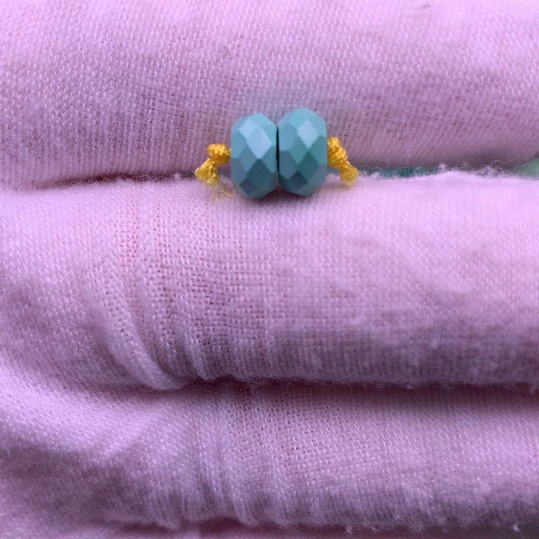 原生态散珠配珠无相隔珠一对卡7+