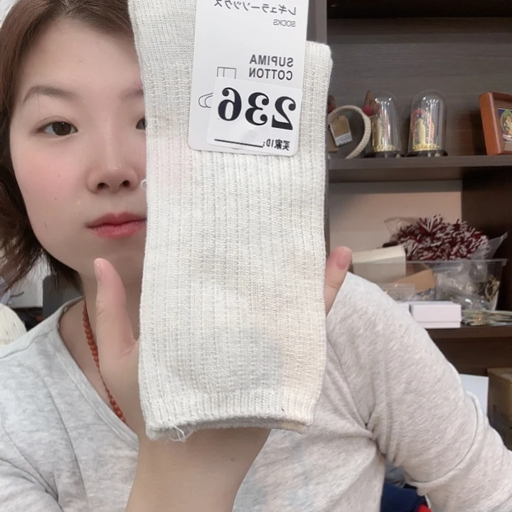 三醋酯纤维优袜子浅色堆堆236