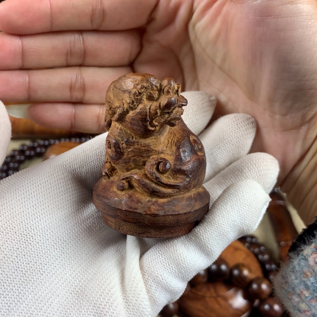 黄花梨/降香黄檀自****手貔貅把件