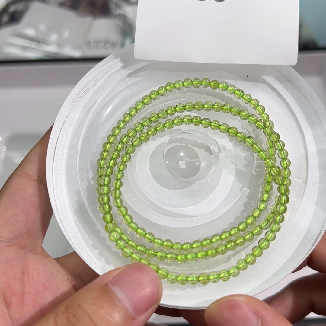 橄榄石A233银S925镶嵌