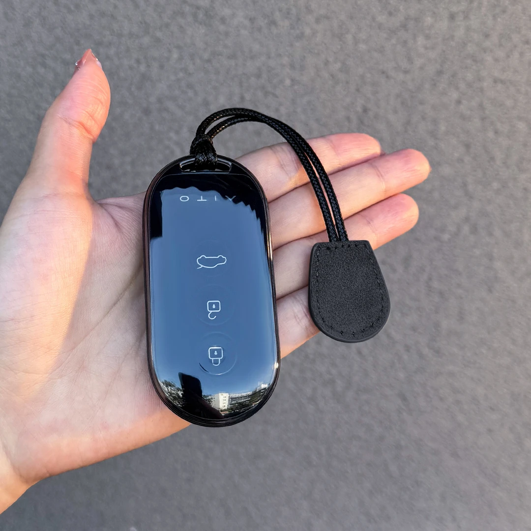 适用华为问界m9汽车钥匙套m5新m7高档aito专用配件男士透明扣包壳