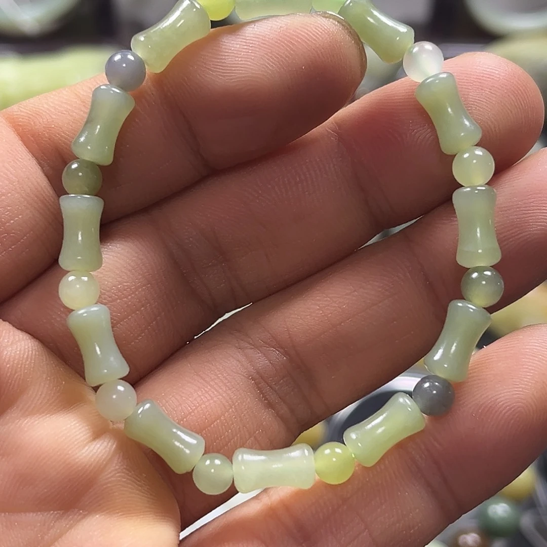 和田玉未镶嵌手串福利品，不退换