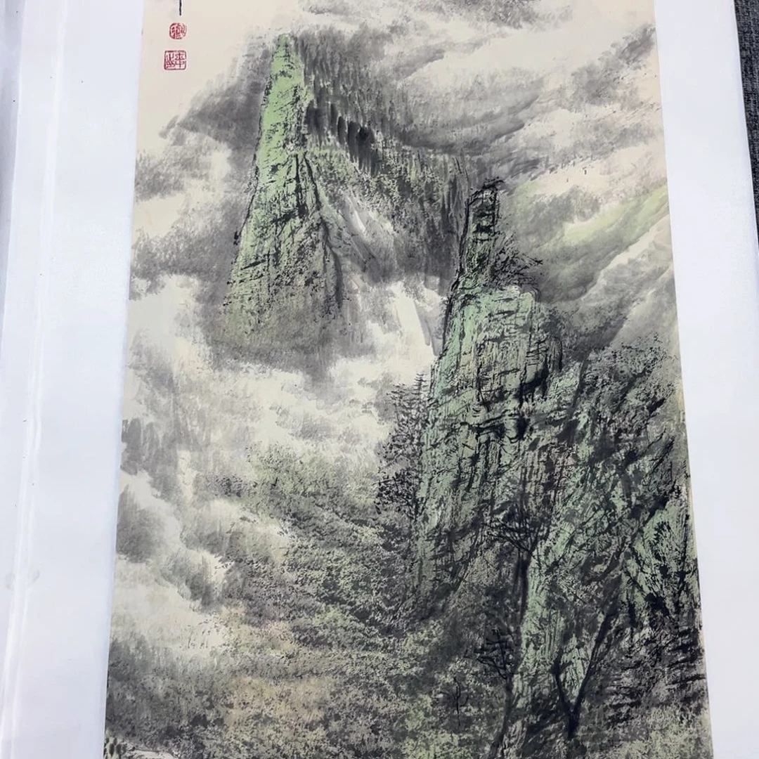 国画绘画作品多次参加全国
