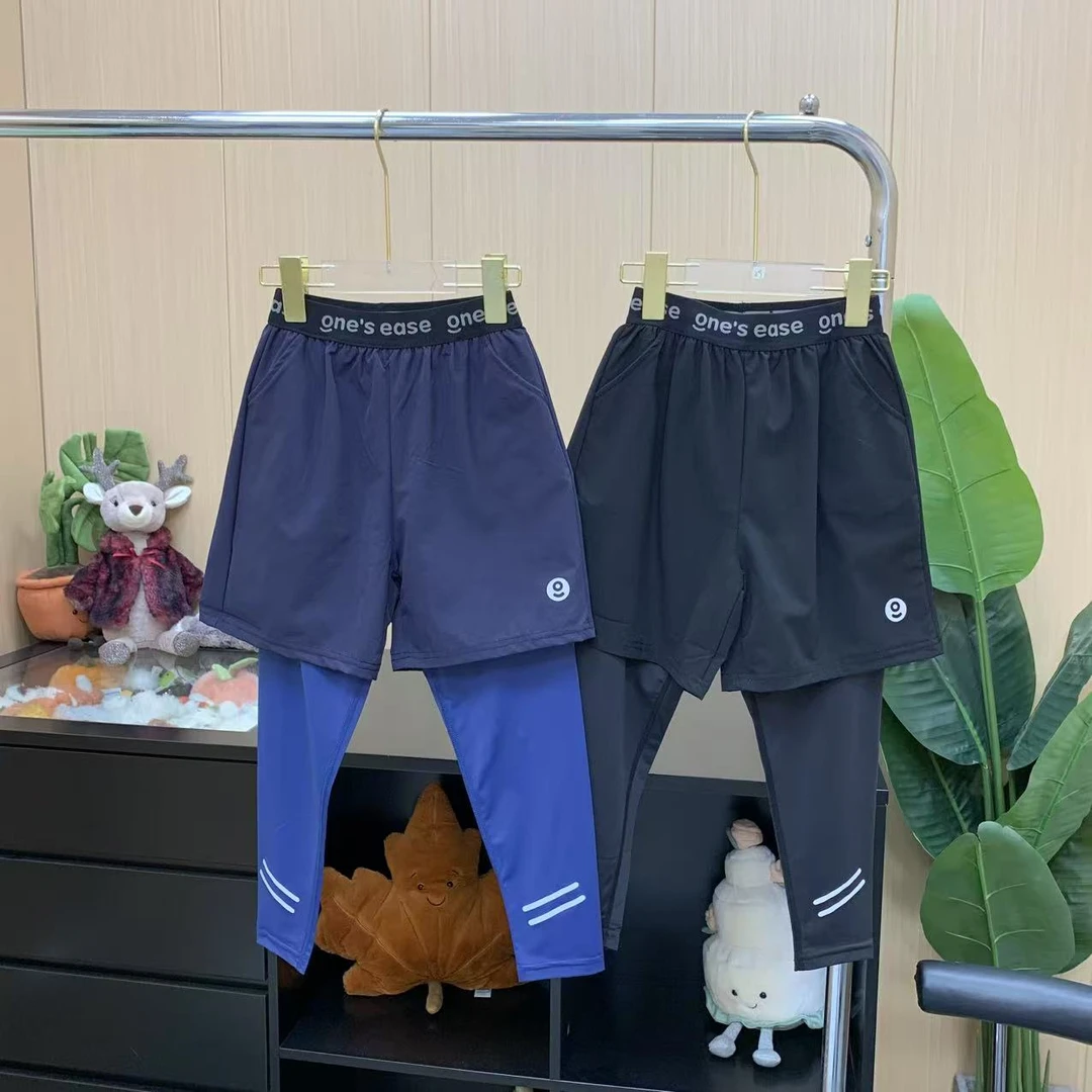 【体能作训裤】儿童25年春季新品时尚百搭户外速干假两件裤