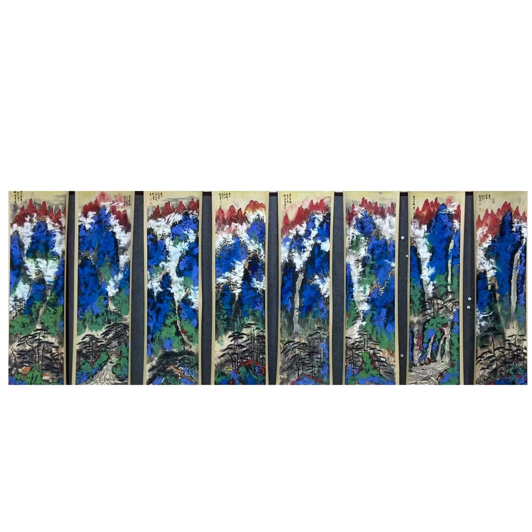 刘老 山水八条190*60约10平尺