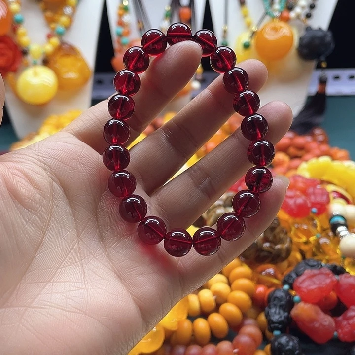 琥珀未镶嵌手链30号链接