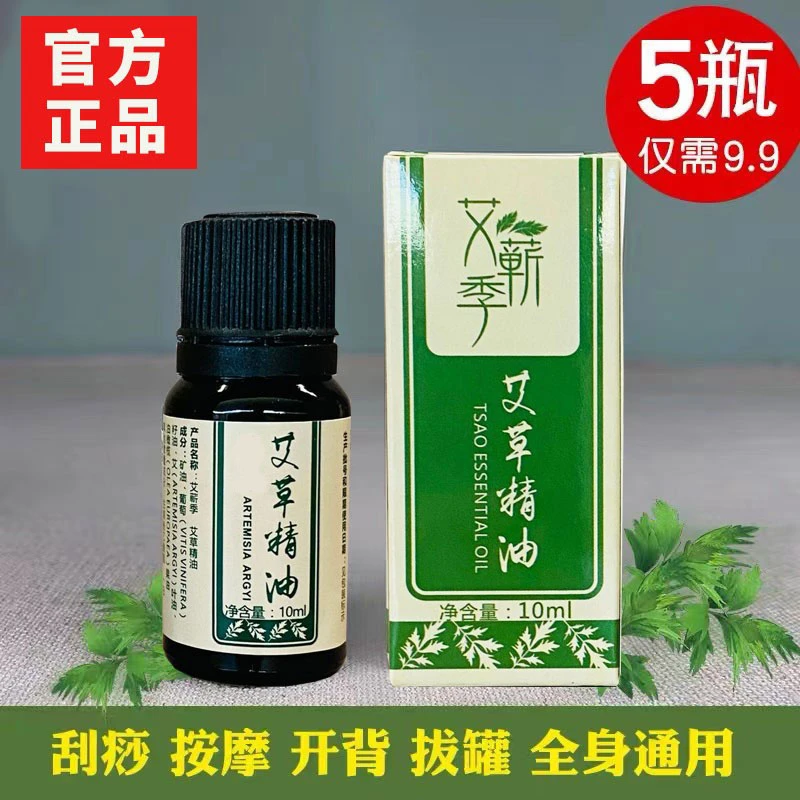 【艾草精油】脸部补水保湿精油全身推背按摩身体通经络艾油刮痧精油