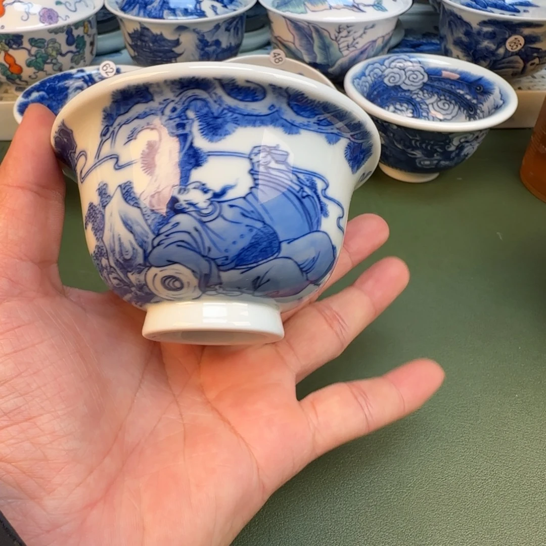 纯手工纯手绘茶具石头93