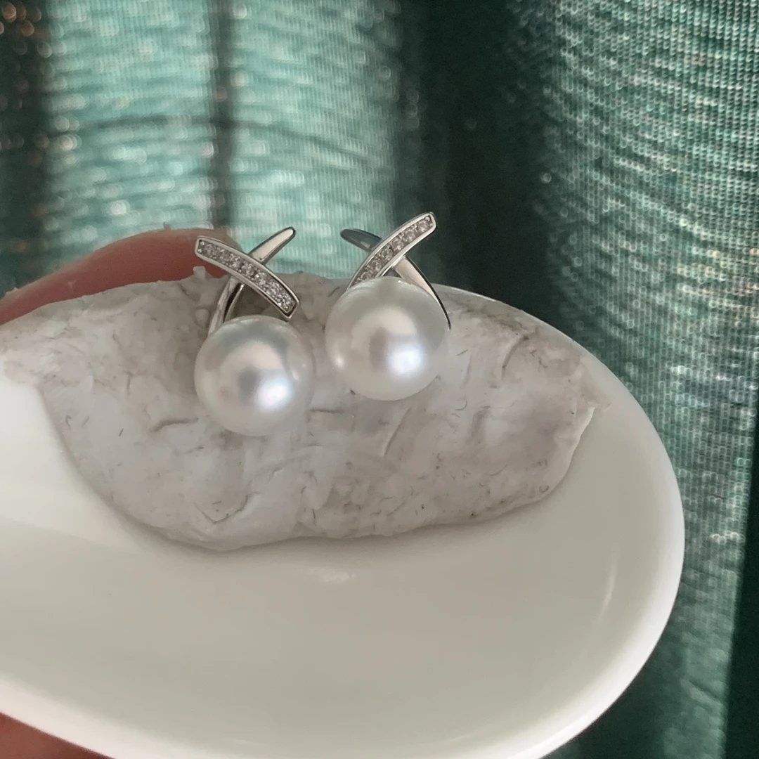 澳白珍珠百搭耳环