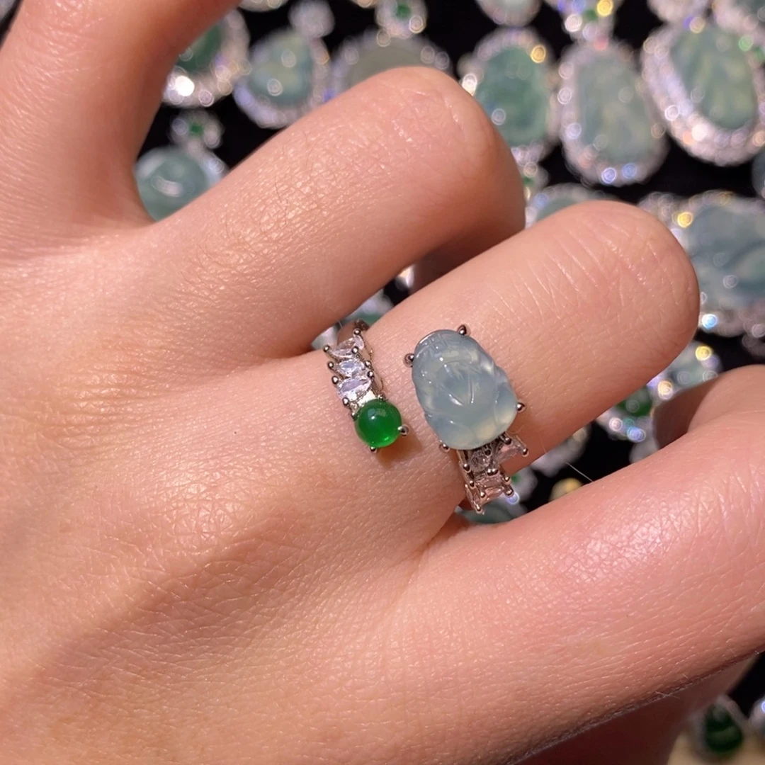 翡翠未镶嵌颈饰天然