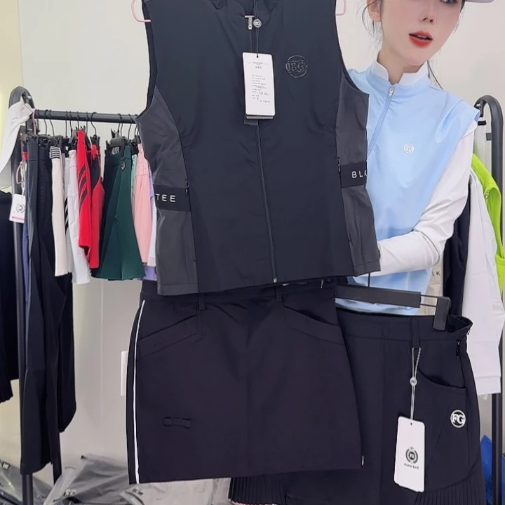 开***、高尔夫套装，24073马甲黑色s，19067裙子黑色s