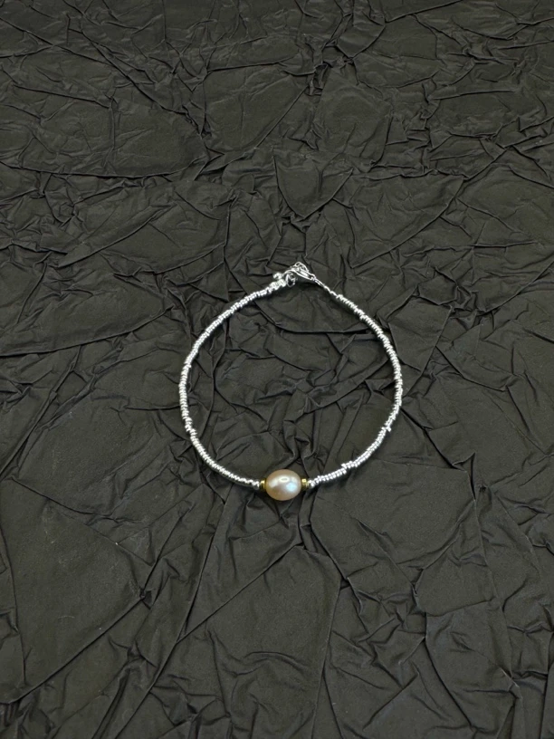 925银手链 新款 阿布桑布 设计款 925纯银碎银手链