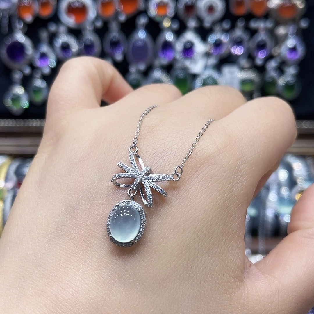 蛇纹石玉银S925镶嵌戒指