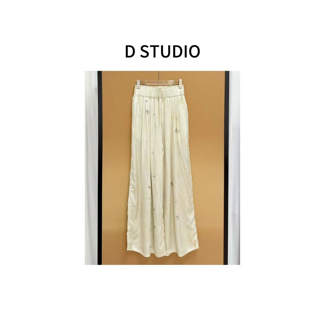 D STUDIO 植物染阔腿裤 D3086